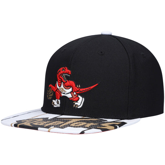 Men's Mitchell & Ness NBA Reload 3.0 Snapback Hwc Raptors - Black-White