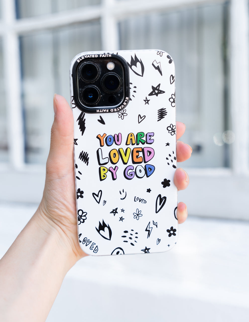 Elevated Faith White You Are Loved By God Phone Case