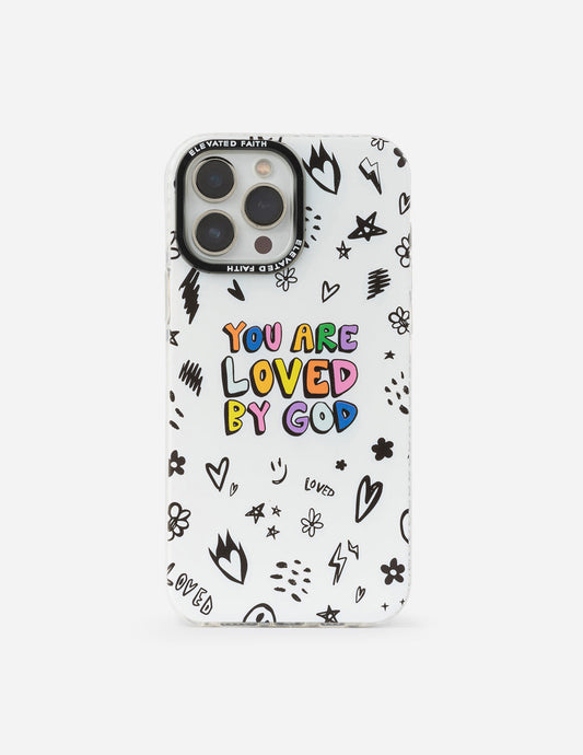 Elevated Faith White You Are Loved By God Phone Case