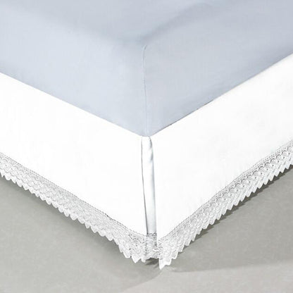 Elegant Comfort Lace Fringe Bed Skirt - 15 inch Drop - Elevate your Bed