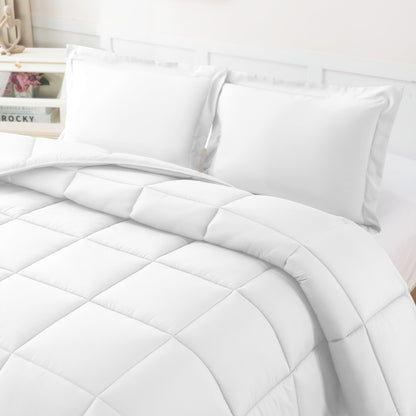Elegant Comfort 3 Piece Cotton Comforter - Down Alternative Hotel Premium Quality