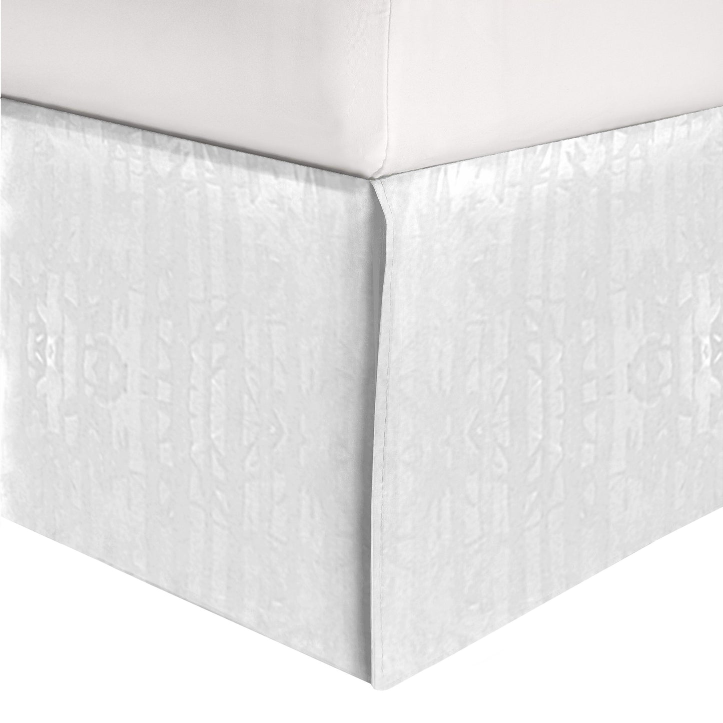 Elegant Comfort 8-Piece Bamboo Floral Pattern Comforter Set- Includes 4-Piece Sheet Set with Double Sided Storage Pockets