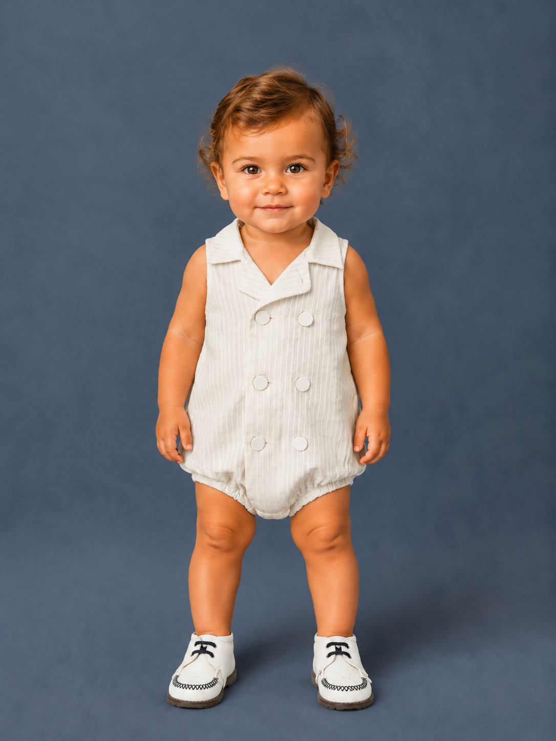 White on White Romper Unisex