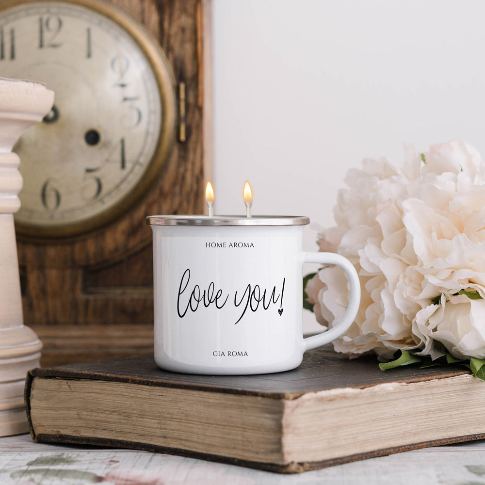 Candle Mug Gift 16oz by Gia Roma