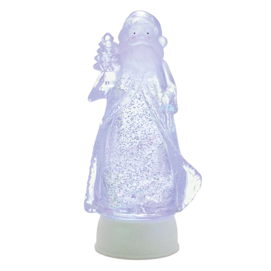 Melrose International LED Santa Snow Globe 10"H