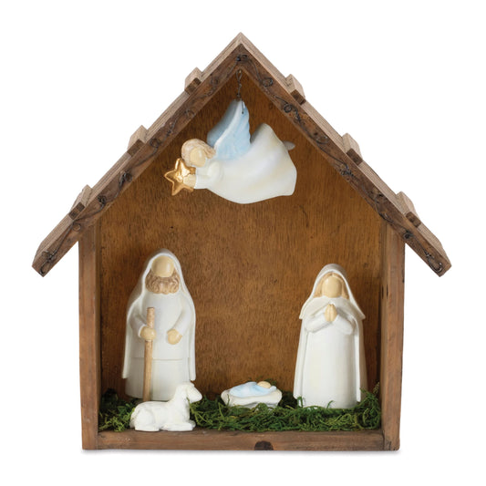 Melrose International Holiday Nativity Scene Display 10"L
