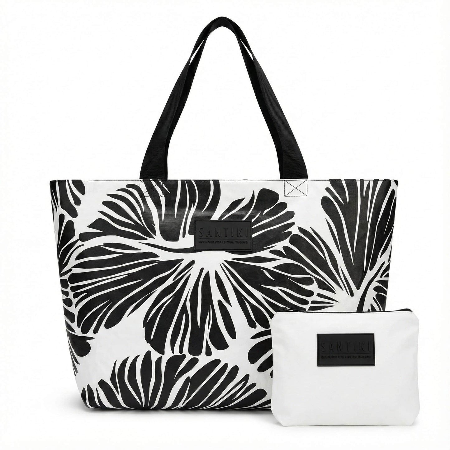 WHT BLK HIBISCUS-