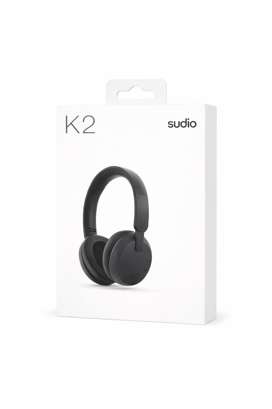 Sudio K2 Wireless Over-Ear Bluetooth Headphones,Noise Cancelling, Built-In Microphone, 60h Battery, Usb-C Fast Charging, Comfortable Fit, Black (Black)