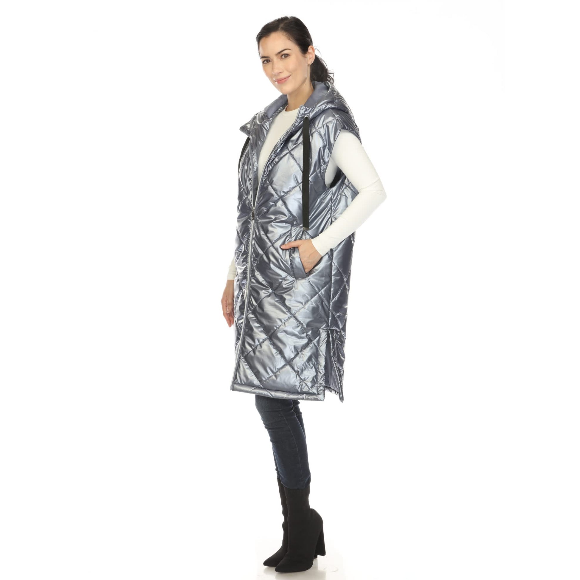 Metallic Denim Slate-