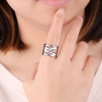 Mint & Lily Wire Wrap Statement Ring