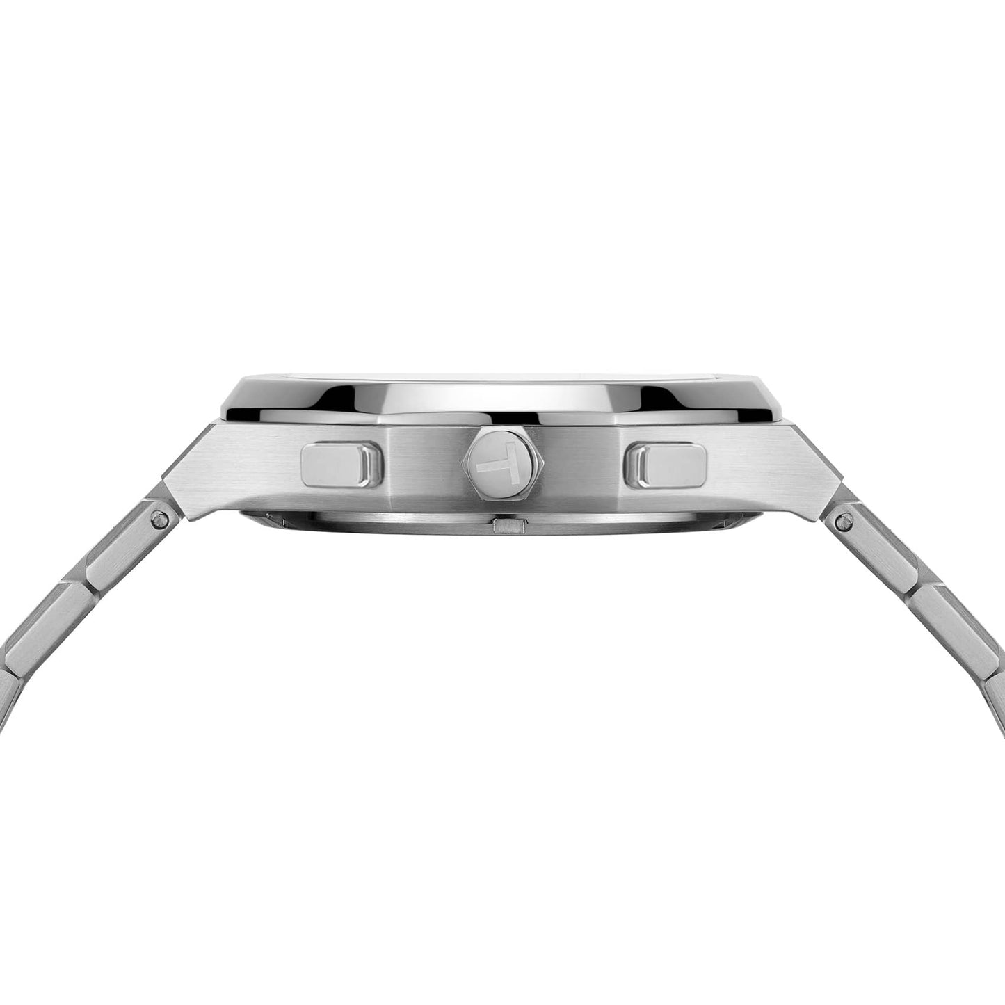 Silver Tone Blue-