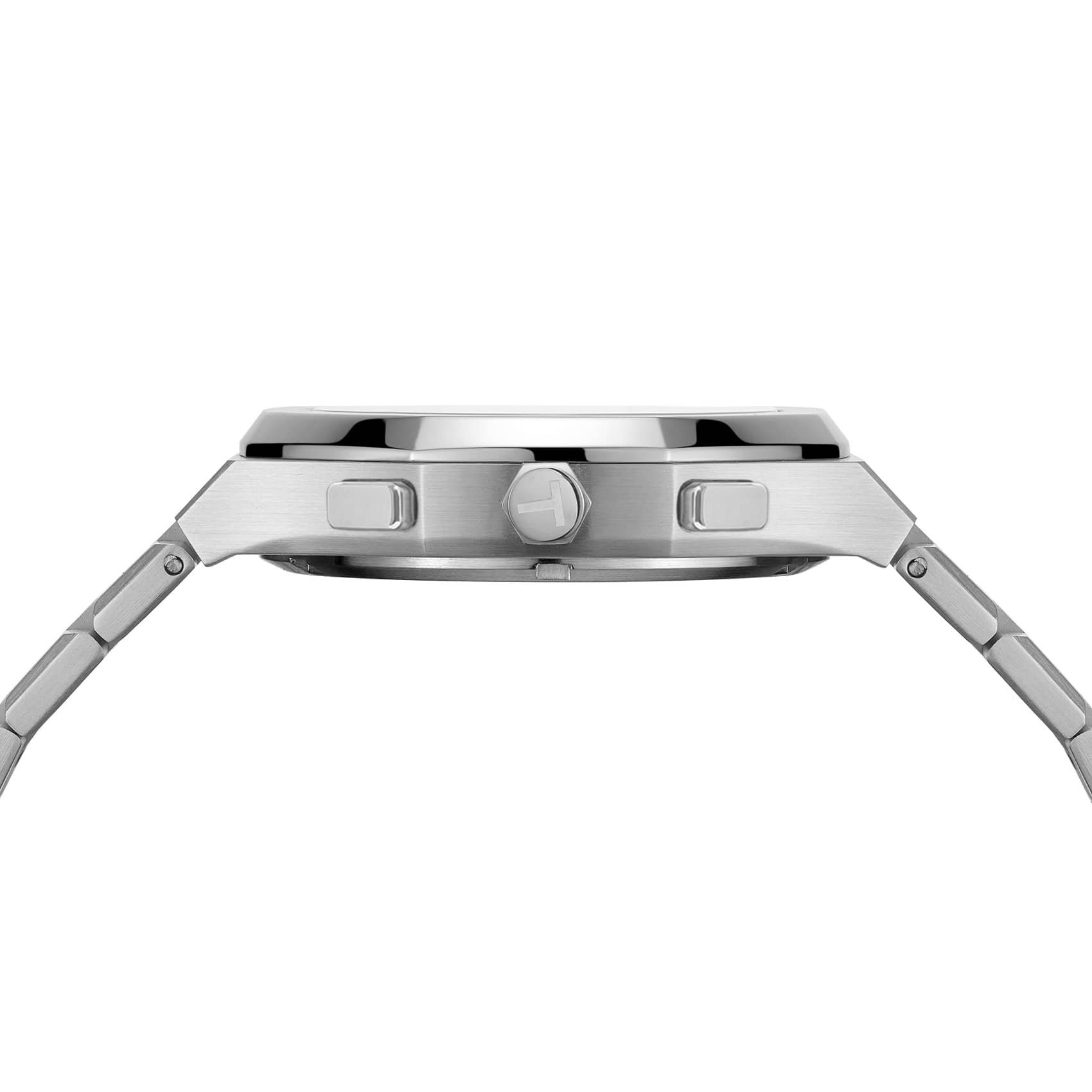 Silver Tone Blue-