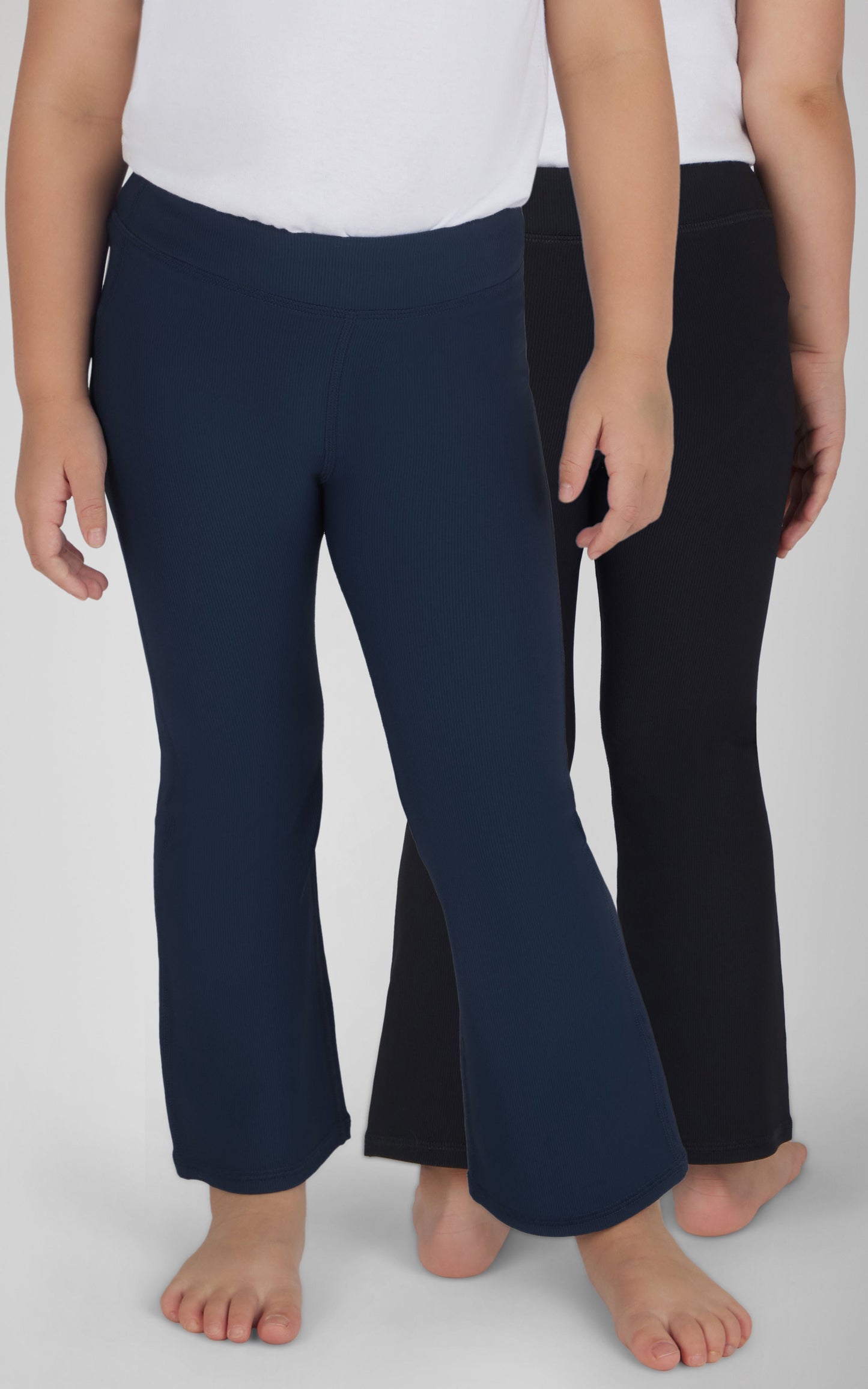 Toddler Girls 2 PK Ribbed Flared Pant