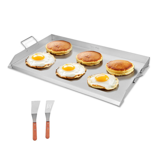 VEVOR 36x22 in Flat Top Griddle Stainless Steel Universal BBQ Grill Pan Cookware - Silver