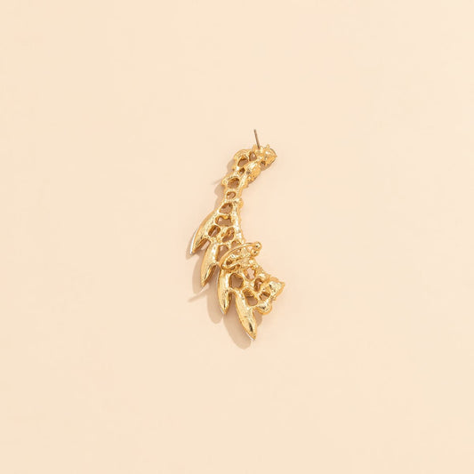 Crystal & Cubic Zirconia Goldtone Wheat Ear Climber