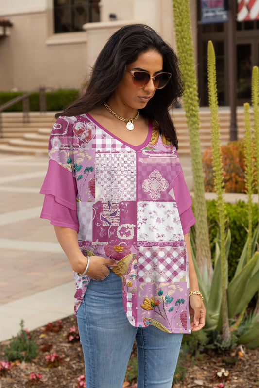 Pink & Purple Patchwork-