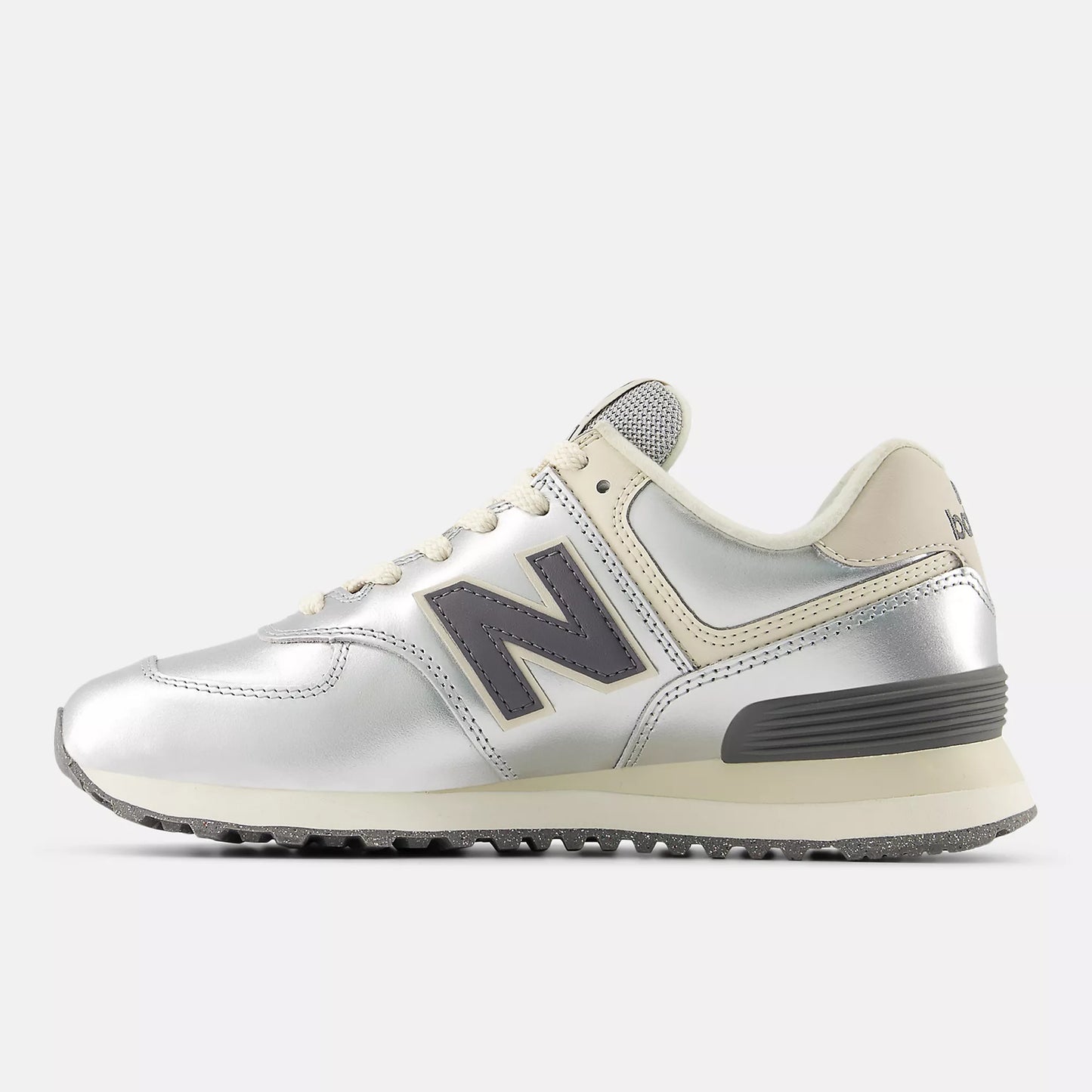 New Balance Womens 574 'Metallic Silver Artic Grey'