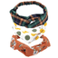 Green, Orange, Navy