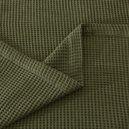 Patina Vie Maison 100% Cotton All-Season Waffle Weave Knit Throw Blanket