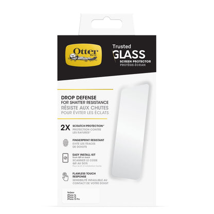 Otterbox Trusted Glass Screen Protector for Iphone 17e, 16e, 14, 13 Pro, 13, Flawless Touch Response, Fingerprint Resistant, Precision Fit, Vibrant Clarity