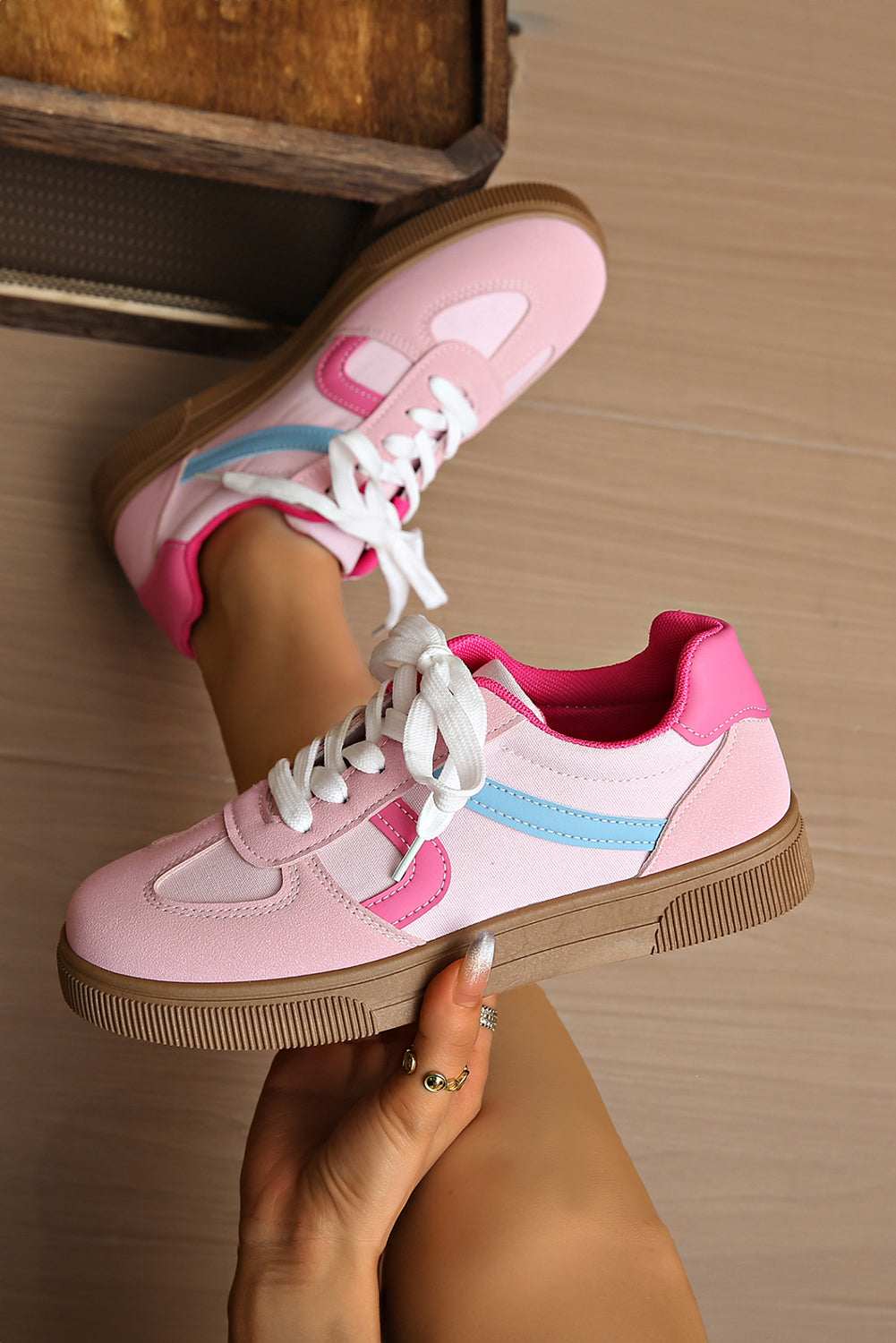 Mila Lace up Flat Shoes