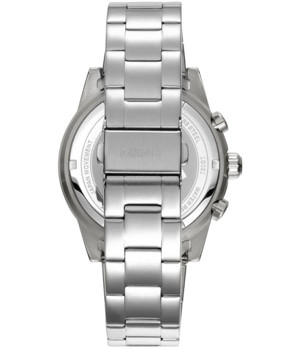 Dkny Men Watch, Silver Color Case, Silver Dial, Stainless Steel Metal Bracelet, Chronograph, 10 Atm-4