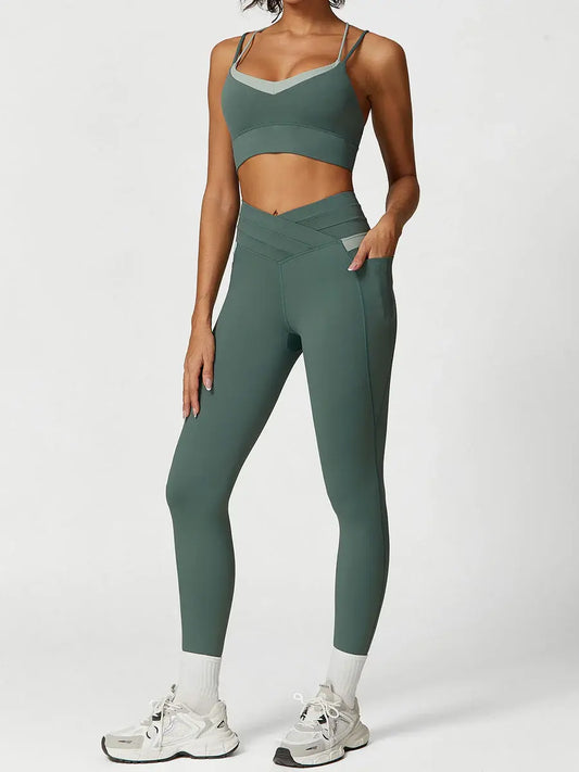 Contour Flex Two-Tone Leggings