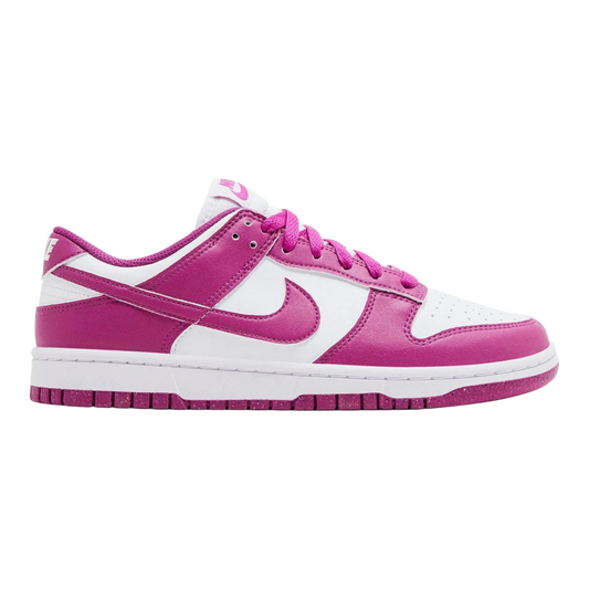Nike Dunk Low Next Nature Women's Sneakers — White & Hot Fuchsia Low-Top