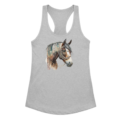 War Pony Women’s Fitted Racerback Tank Top