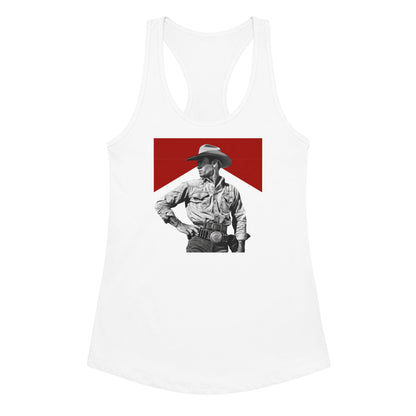 Vintage Cowboy Women’s Fitted Racerback Tank Top