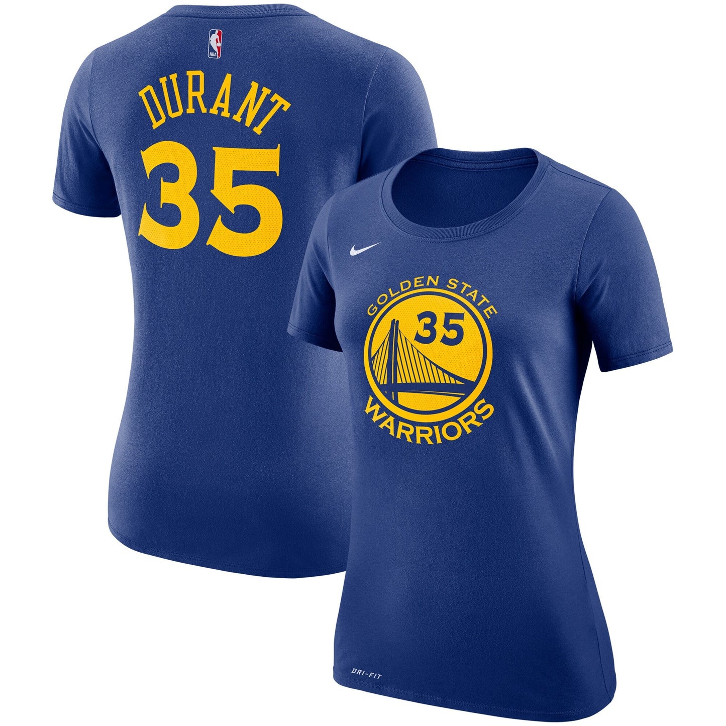 Nike Women's NBA Golden State Warriors Kevin Durant Name & Number T-Shirt