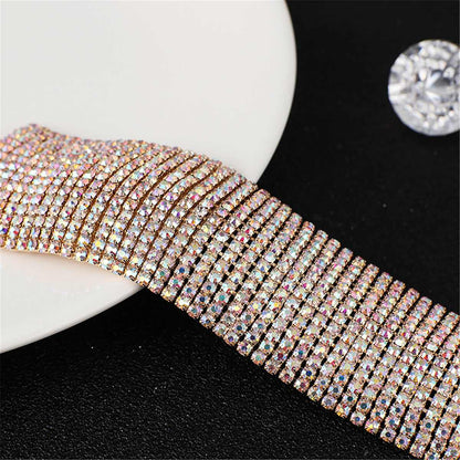 Cubic Zirconia & Goldtone Layer Bracelet
