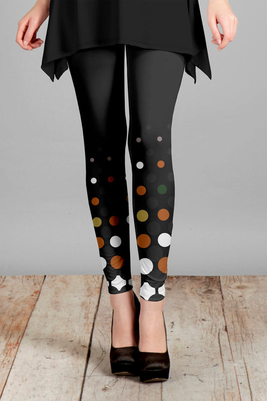 Black and Brown Polka dot-