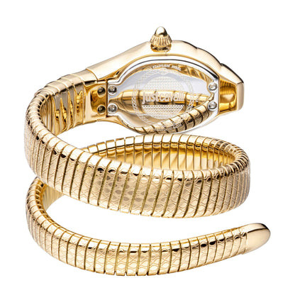Just Cavalli Women's Just Glam EVO 2 Champagne Dial Yellow Gold Bracelet Watch