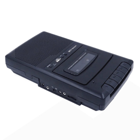 Emerson Portable Cassette Player and Recorder with Digital Conversion - Black