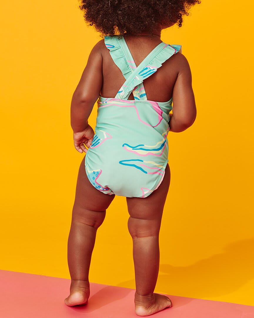 Tea Collection One-Piece Ruffle Swimsuit