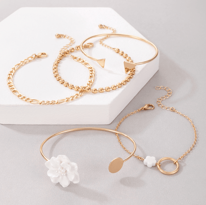 White / Gold-