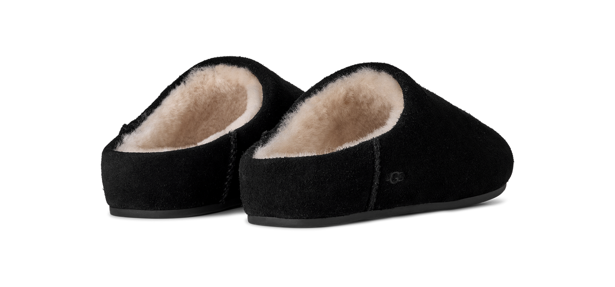 UGG Elea Womens Slip-On Mules — Black Suede