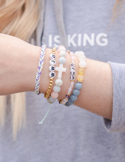 Elevated Faith WWJD Letter Bracelet