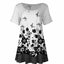 White & Black Floral Border