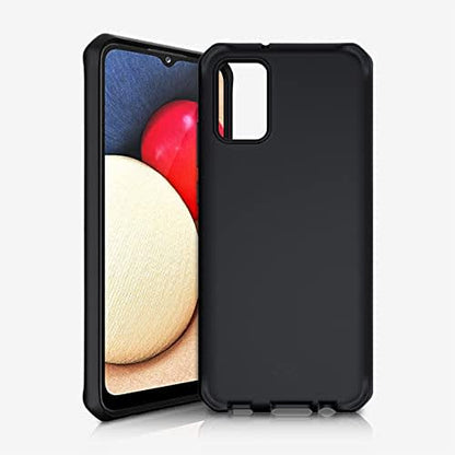Itskins Spectrum Solid Protective Phone Case for Galaxy A02s (Usa Version) - Plain Black