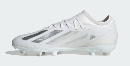 adidas Men's X Crazyfast League Fg 'White Silver Metallic' Sneakers
