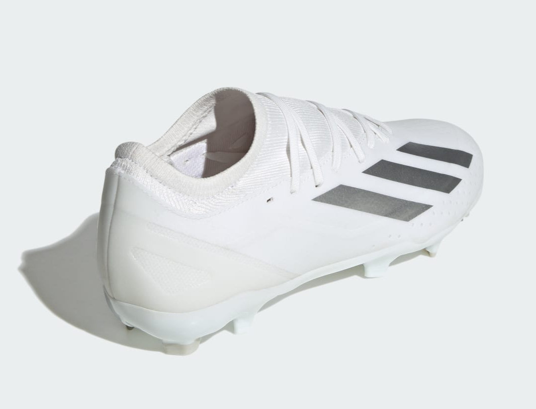 adidas Men's X Crazyfast League Fg 'White Silver Metallic' Sneakers