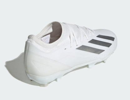 adidas Men's X Crazyfast League Fg 'White Silver Metallic' Sneakers
