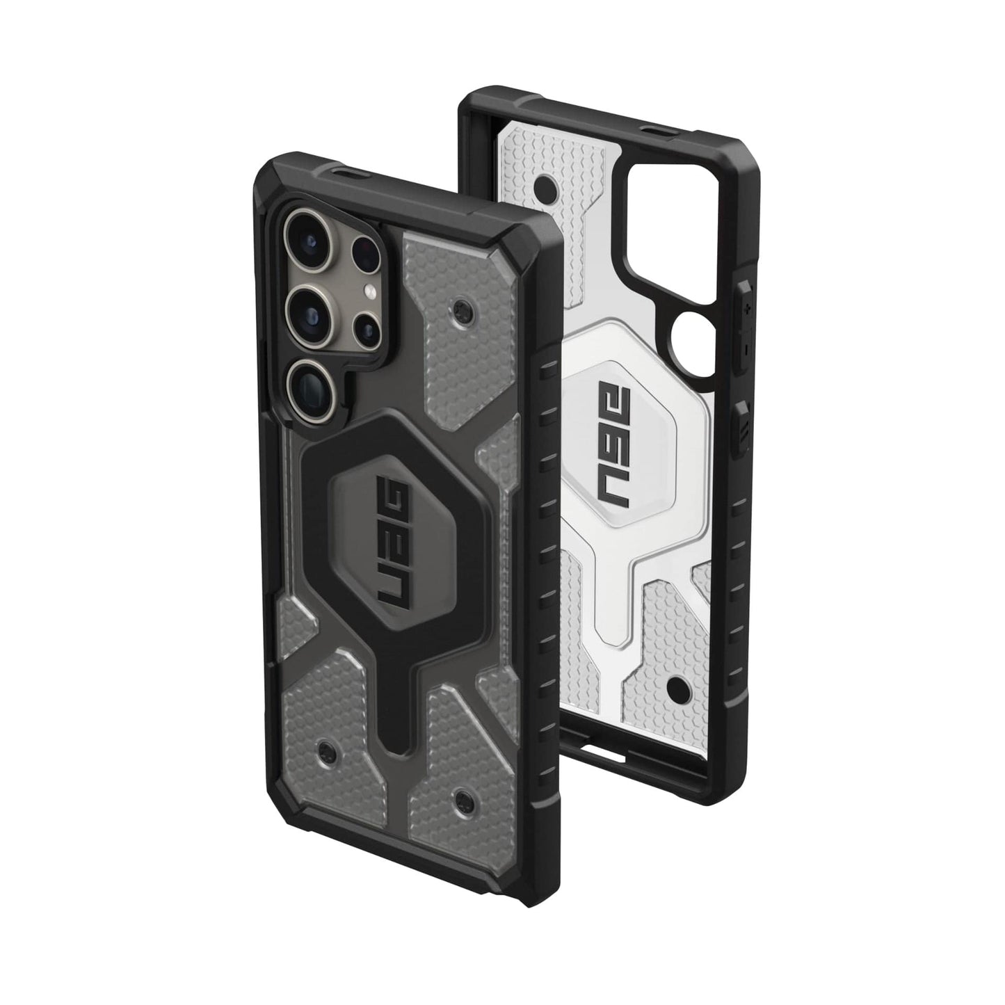 Urban Armor Gear Uag Designed for Samsung Galaxy S24 Ultra Case 6.8" Pathfinder Clear Ice, Magnetic Charging Rugged Military Drop-Proof Impact Resistant Non-Slip Transparent Protective Cover