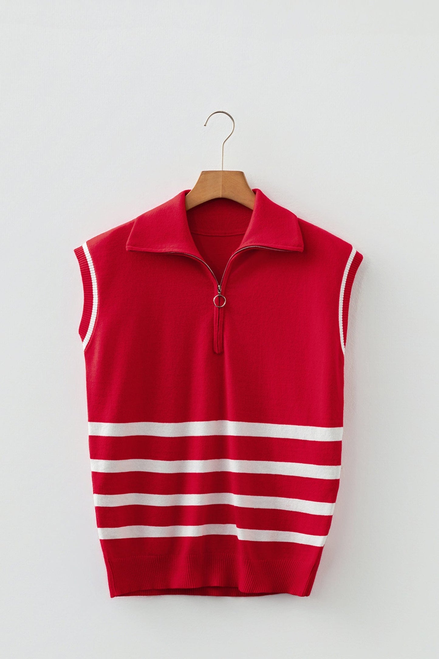 Ila Detail Short Sleeve Sweater - Fiery Red / L - 12/14