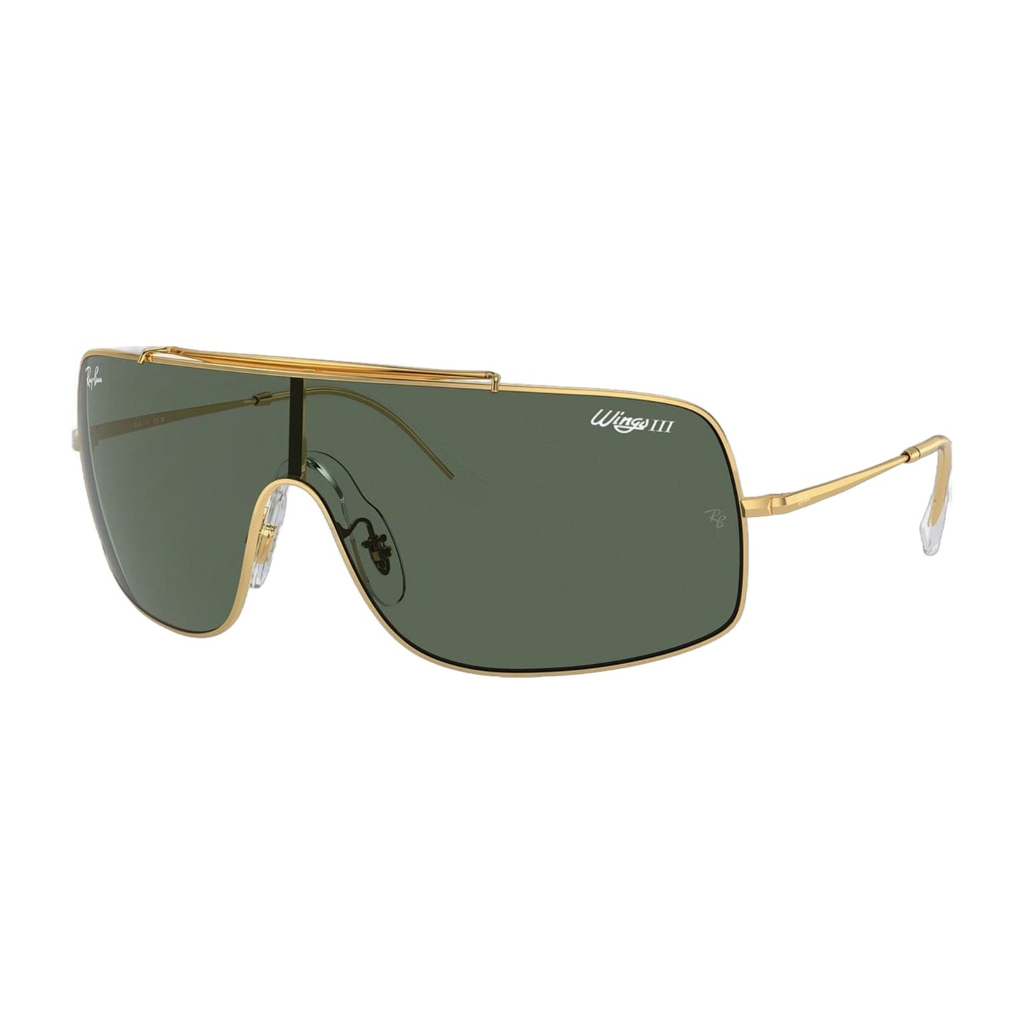 Rayban WINGS II Sunglasses in Arista Gold and Dark Green (0-135) RB3697 905071