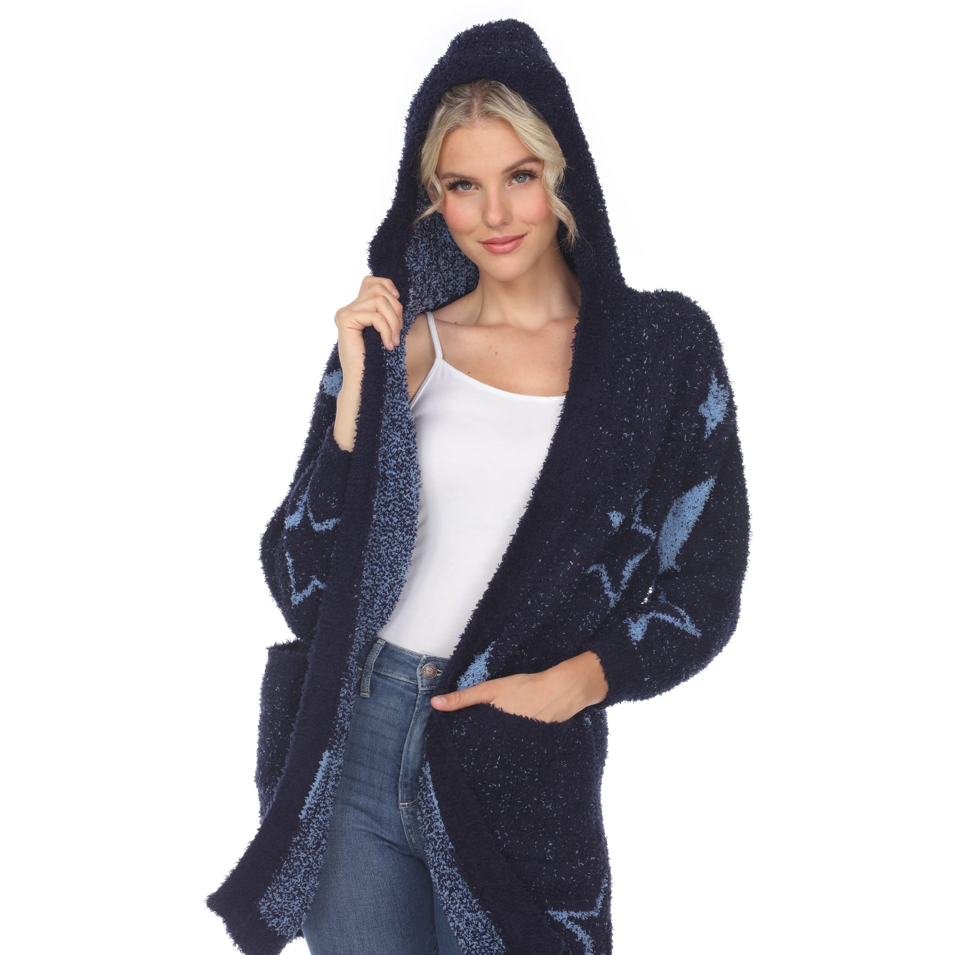 Navy Light Blue Stars-