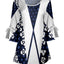 Navy & White Chevron Floral Mix
