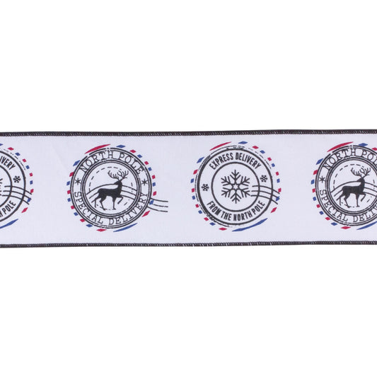 Melrose International North Pole Holiday Ribbon (Set of 2)